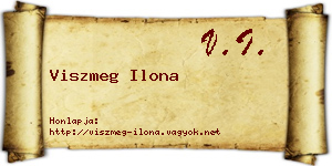 Viszmeg Ilona névjegykártya